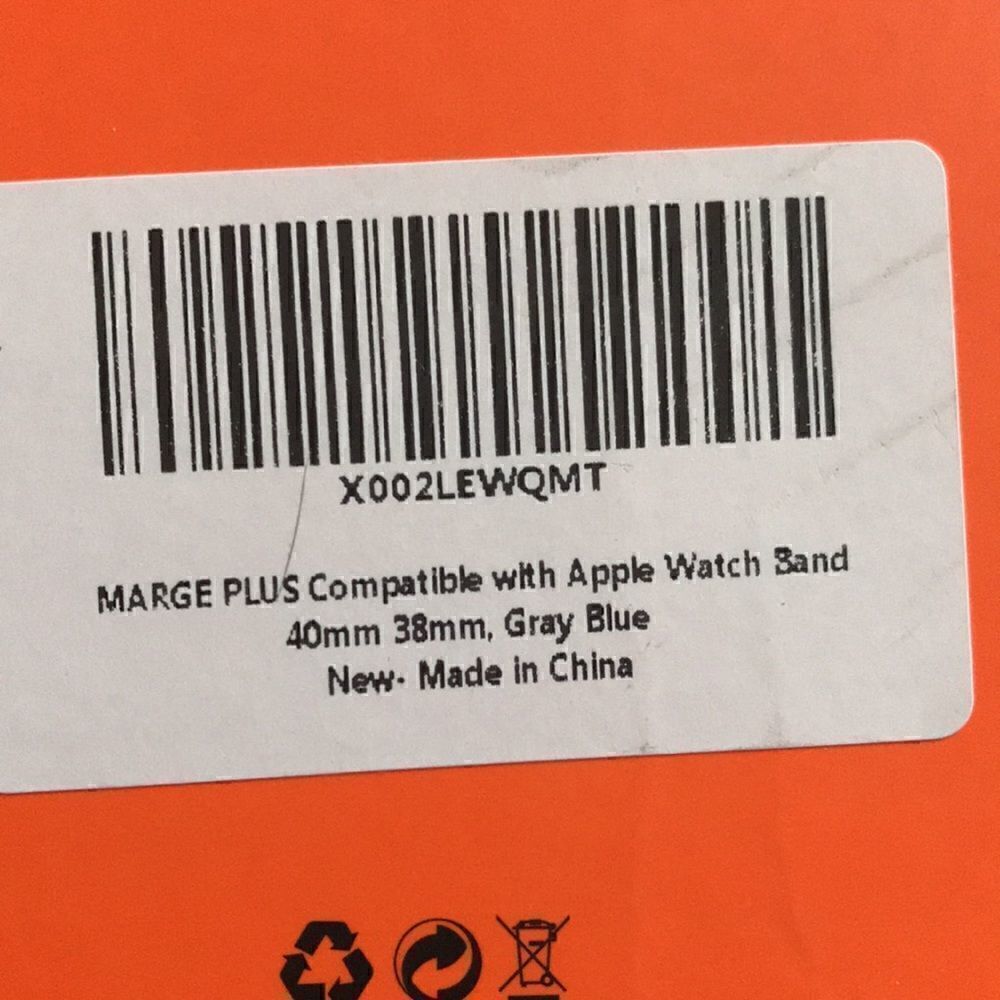 NEW Gray/Blue Apple Watch Band - Picture 4 of 5